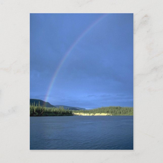 Rainbow over the Nahanni River, NWT, Canada Postcard (Front)