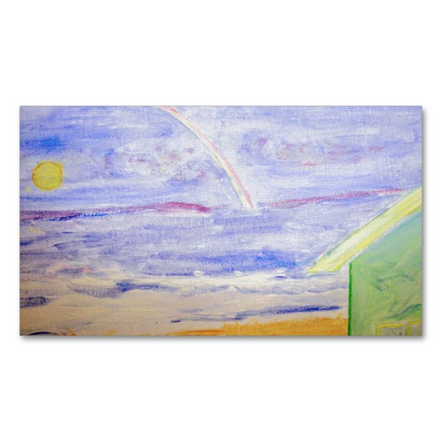 Rainbow over the Ocean    Business Card (Front)