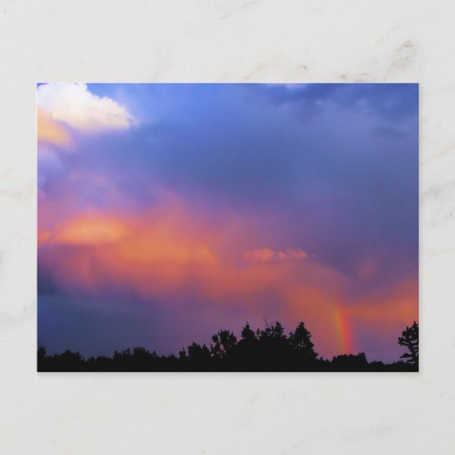 rainbow over the ortiz postcard (Front)