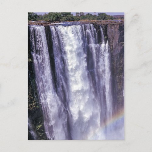 Rainbow over Victoria Falls _ Zimbabwe Africa Postcard
