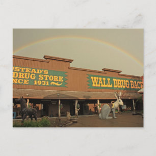 Rainbow Over Wall Drug Postcard
