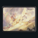 Rainbow Over Yellowstone, Moran 1900 Hitch Cover<br><div class="desc">This breathtaking design features "Rainbow Over the Grand Canyon of the Yellowstone", painted around 1900 by American landscape master Thomas Moran. Known for his dramatic portrayals of the American West, Moran captures a vivid rainbow arching over the canyon’s steep cliffs and cascading waterfall. His use of light, color, and scale...</div>