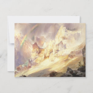 Rainbow Over Yellowstone, Moran 1900 Postcard