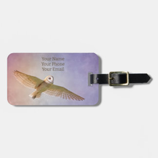 Rainbow Owl Luggage Tag