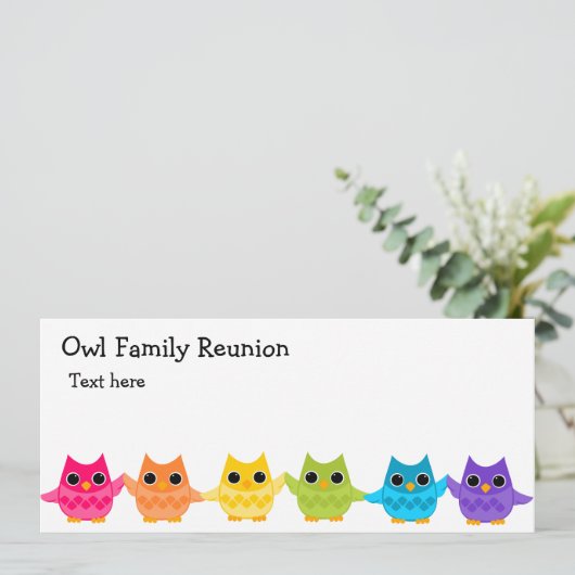 Rainbow Owls (Standing Front)