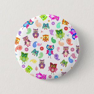 Rainbow owls - light button