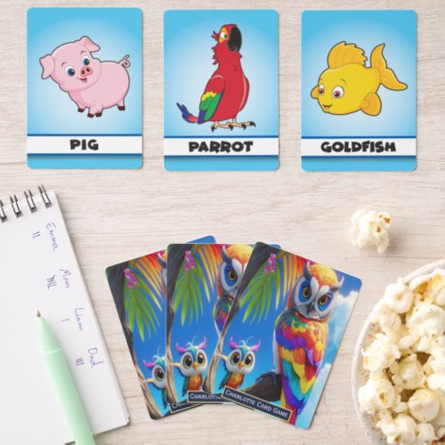 Rainbow Owls Perch Cute add name kids Match Game Matching Game Cards
