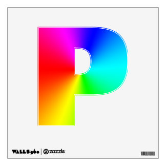 Rainbow P Wall Sticker