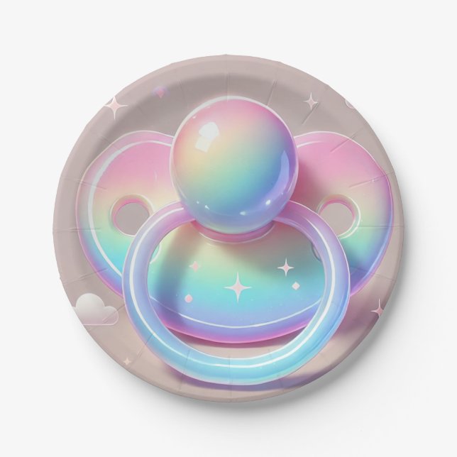 Rainbow Pacifier Plates (Front)