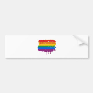 Rainbow Paint Bumper Sticker