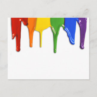 RAINBOW PAINT DRIPPINGS -.png Postcard