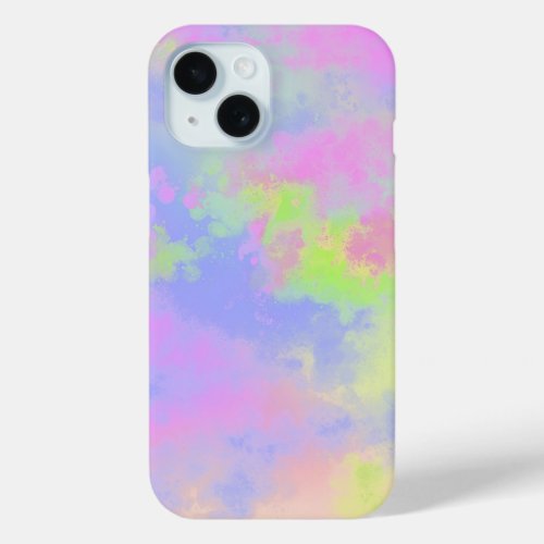 Rainbow Paint Splatter  iPhone 15 Case