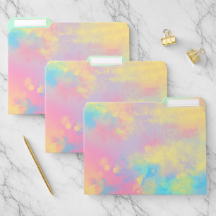 Rainbow Paint Splatter effect File Folder