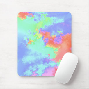 Rainbow Paint Splatter effect  Mouse Pad