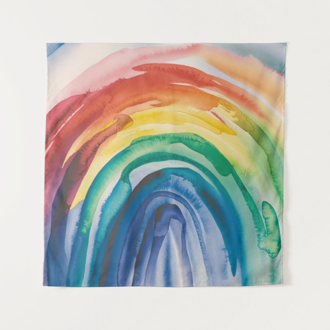 Rainbow Paint Tapestry (Front)