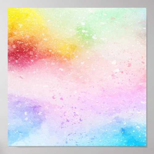Rainbow painting poster