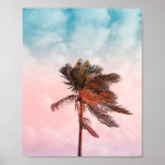 Rainbow Palm Tree Beach Photo Poster at Zazzle