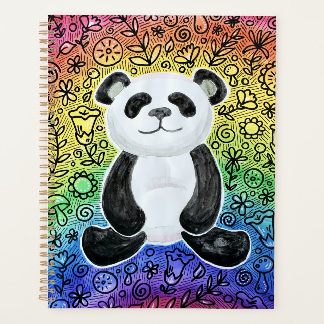 Rainbow Panda Planner (Front)