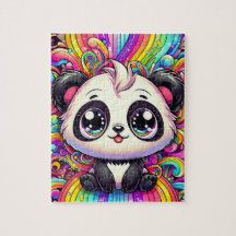 Rainbow Panda puzzle