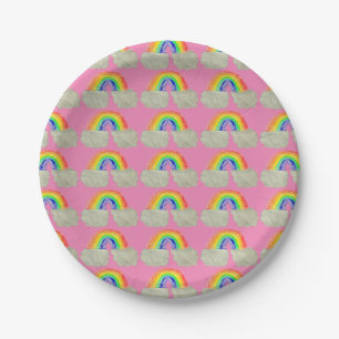 Rainbow Paper Plates
