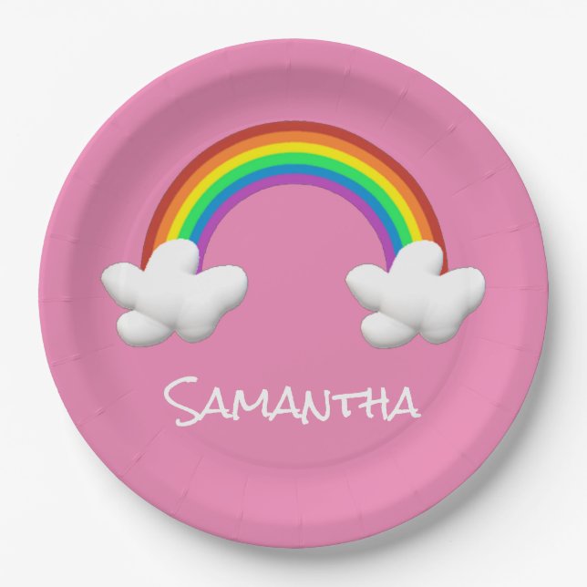 Rainbow Paper Plates (Front)