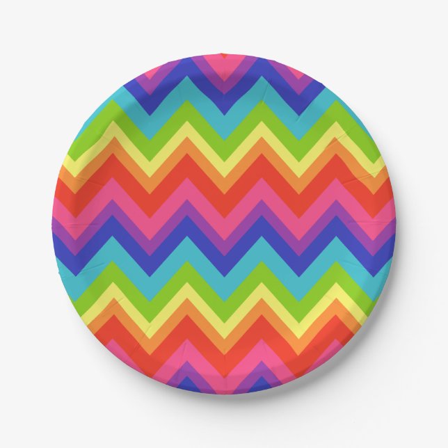 Rainbow Paper Plates (Front)