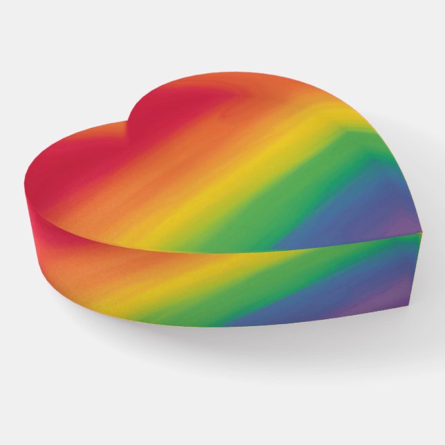 Rainbow  paperweight (Angled)