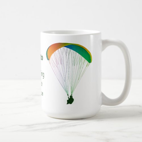 Rainbow Paraglider Graphic Souvenir with Your Text Coffee Mug