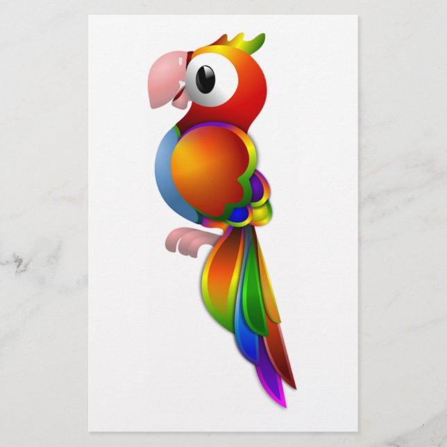 RAINBOW PARROT STATIONERY (Front)