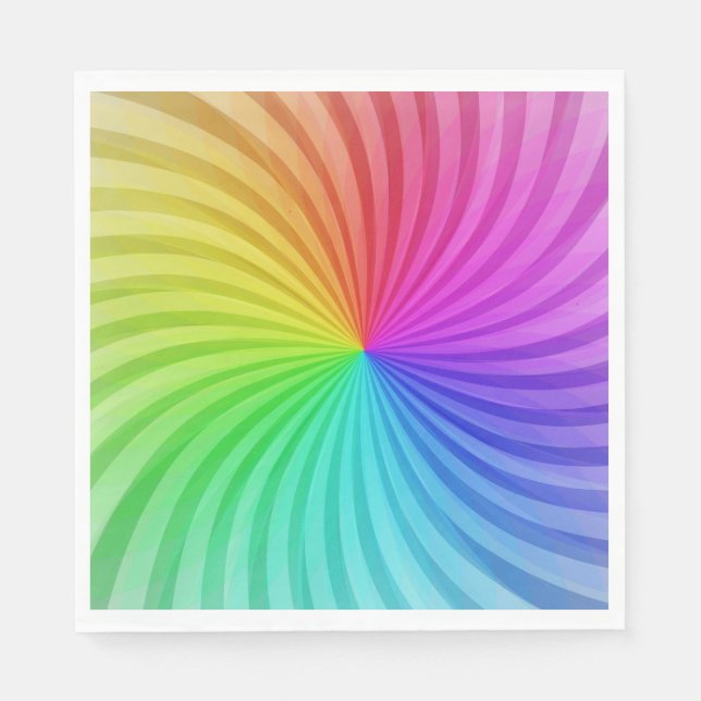 Rainbow party paper napkins. napkins (Front)