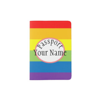 Rainbow Passport Holder
