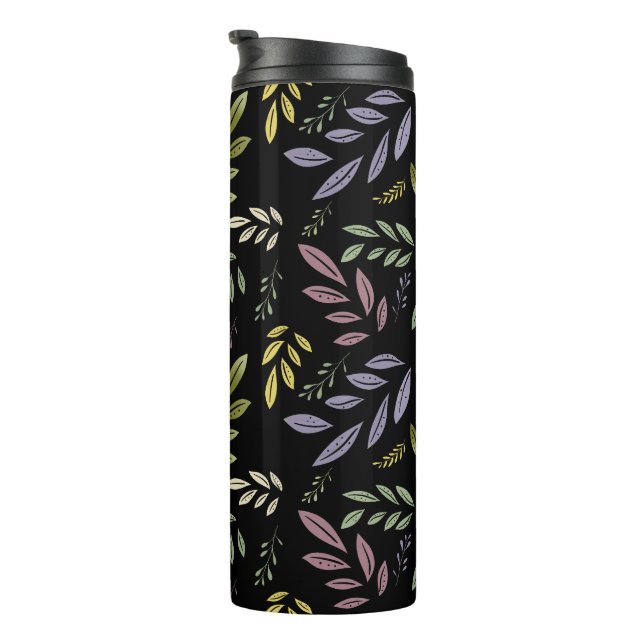 Rainbow Pastel Boho Chic Nature Lovers Thermal Tumbler (Rotated Right)