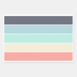 Rainbow pastel color pallete  wrapping paper sheets