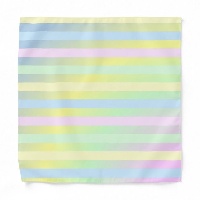 Rainbow pastel colors bandana (Front)