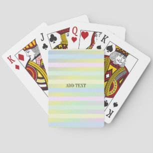 Rainbow pastel colors poker cards