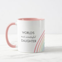 Rainbow Pastel Daughter Mug