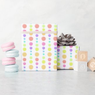 Rainbow Pastel Dots Pattern