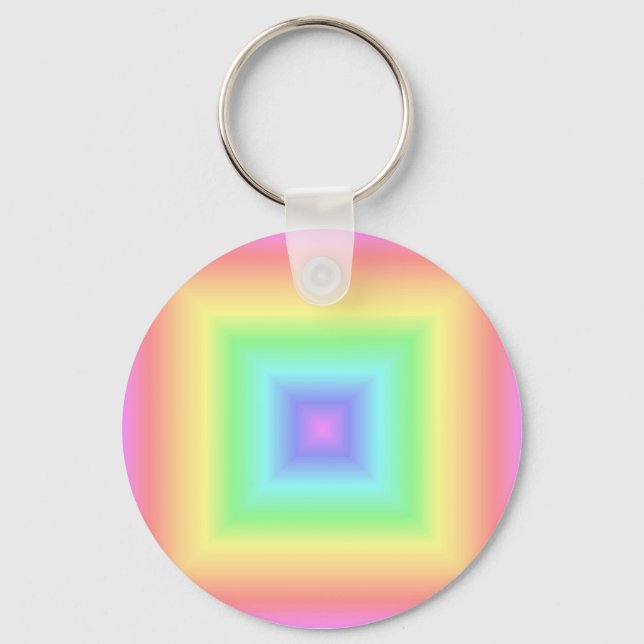 rainbow pastel keychain (Front)