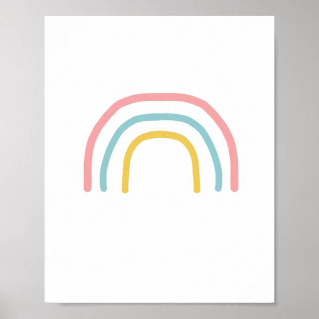 Rainbow Pastel Painting Poster (Front)