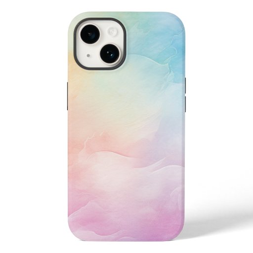 Rainbow Pastel Simple Case-Mate iPhone 14 Case