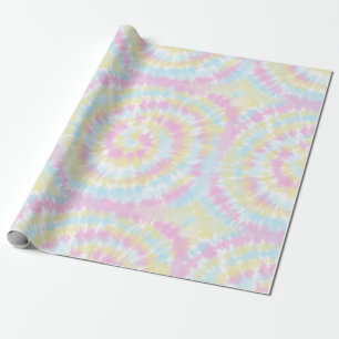 Rainbow Pastel Tie Dye Wrapping Paper