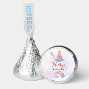 Rainbow Pastel Unicorn Any Age Birthday Hershey®'s Kisses®