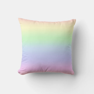 Rainbow Pastels Throw Pillow