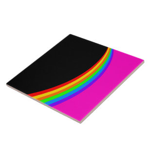 RAINBOW PATTERN CERAMIC TILE