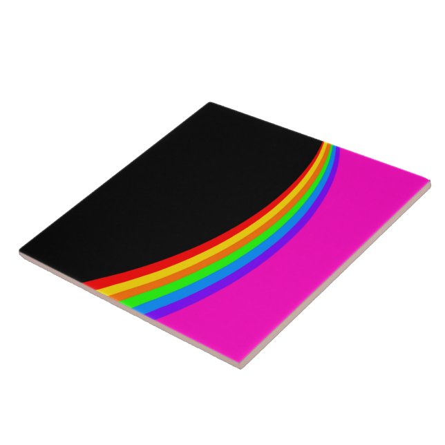 RAINBOW PATTERN CERAMIC TILE (Side)