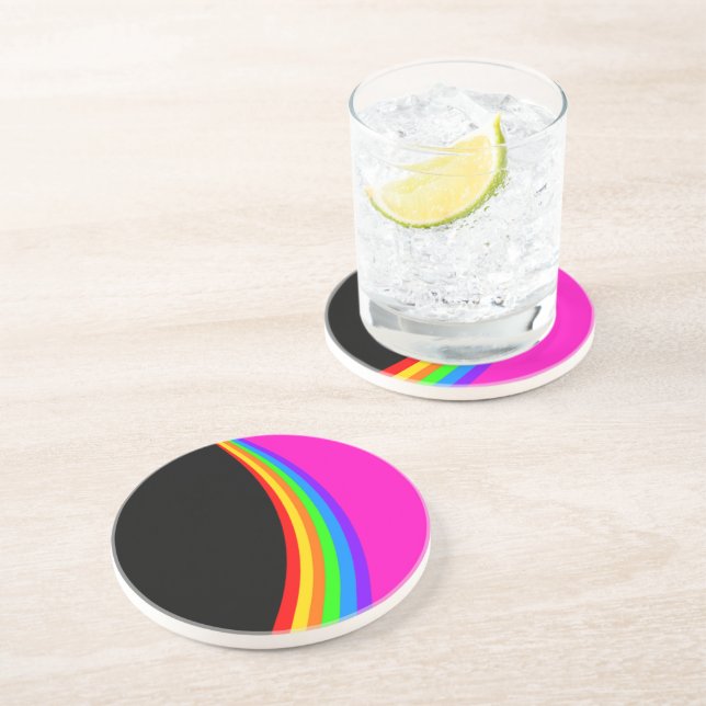 RAINBOW PATTERN COASTER (Side)