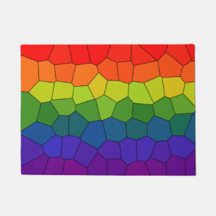 Rainbow Pattern Doormat