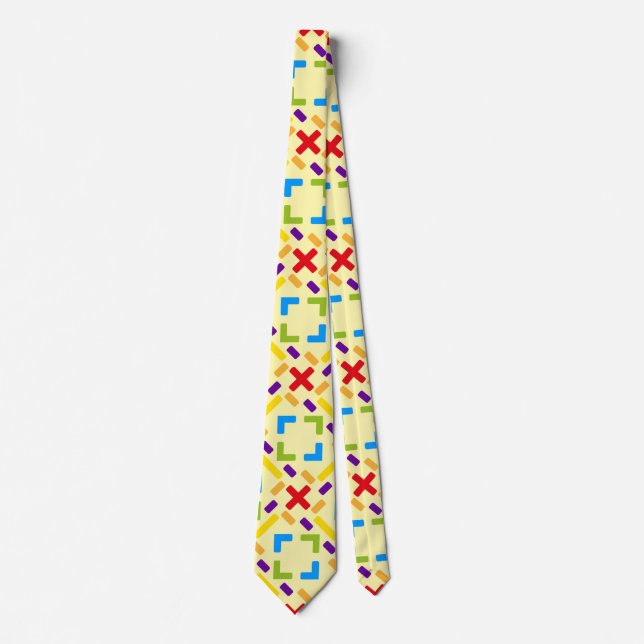 Rainbow Pattern graphical pattern  Neck Tie (Front)
