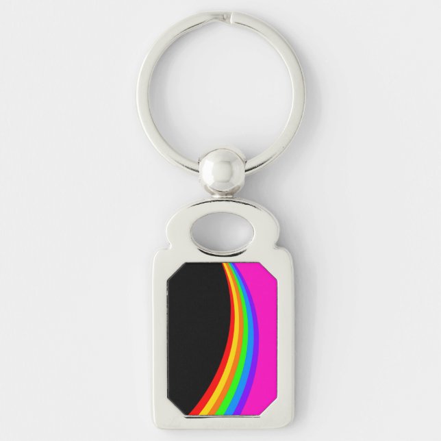 RAINBOW PATTERN KEYCHAIN (Front)