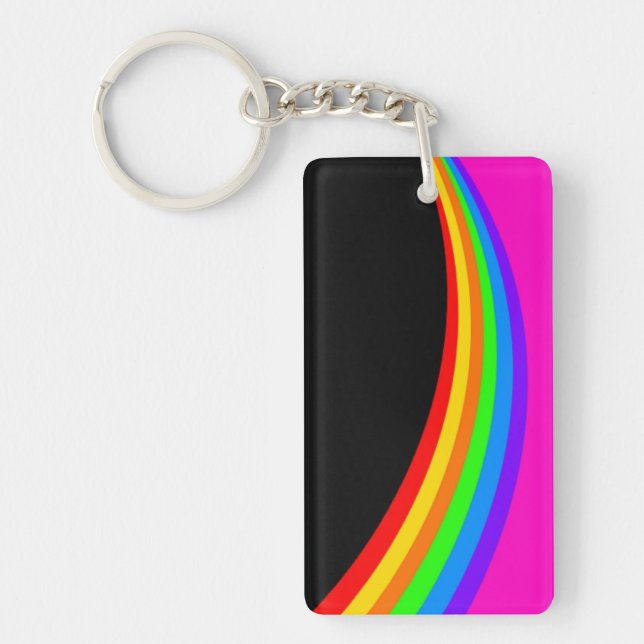 RAINBOW PATTERN KEYCHAIN (Front)